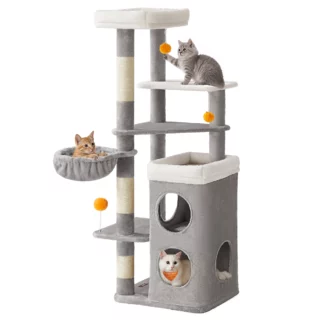 Arbre à Chat gris clair - Hauteur 152cm