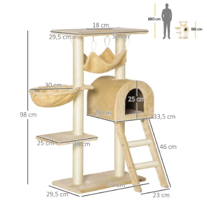 Arbre à Chat beige - Hauteur 98cm – Image 3