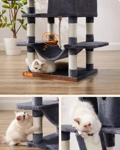 Arbre à Chat gris foncé - Hauteur 168cm – Image 5