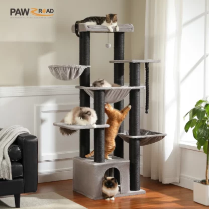 Arbre à Chat XXL beige - Hauteur 169cm – Image 2