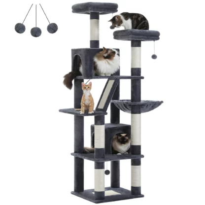 Arbre à Chat gris foncé - Hauteur 180cm