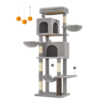 Arbre à Chat gris clair - Hauteur 175cm