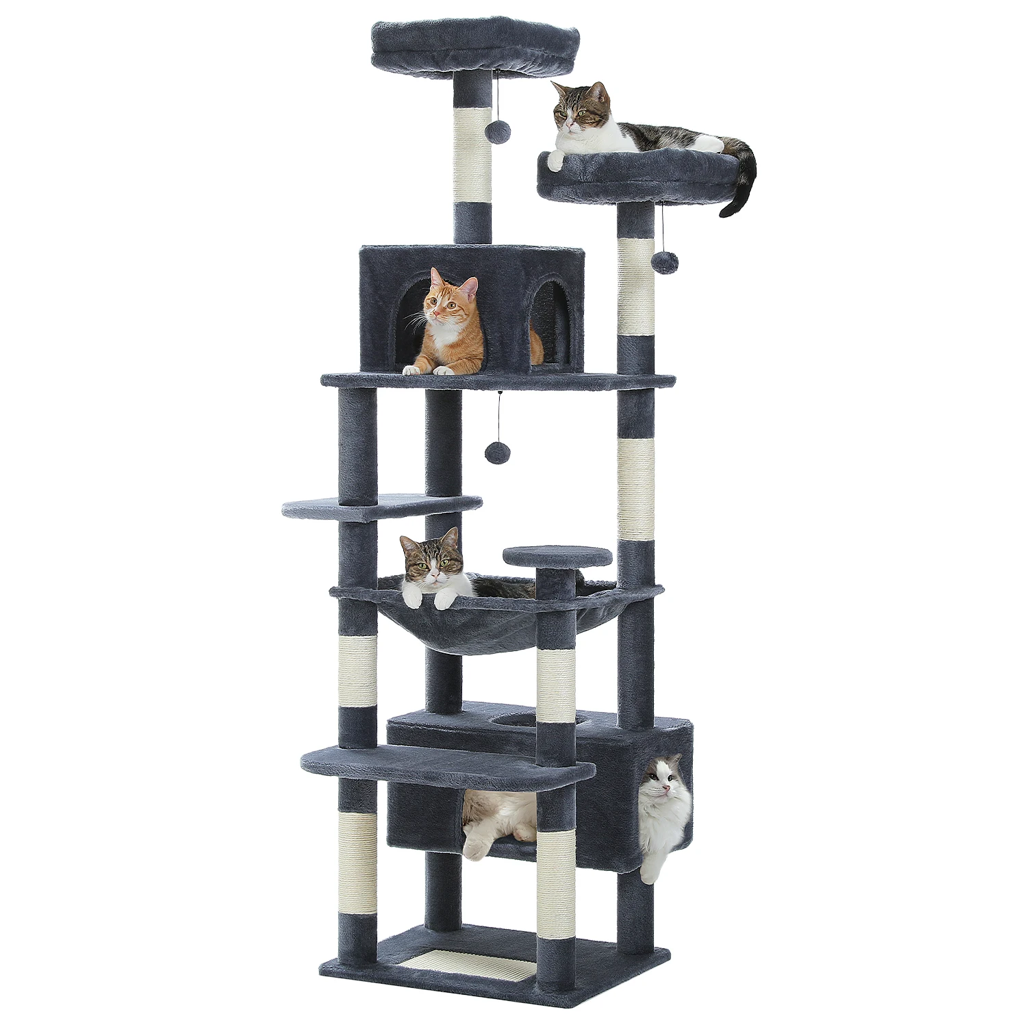 Arbre à Chat gris foncé - Hauteur 184cm