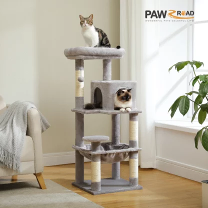 Arbre à Chat gris clair - Hauteur 116cm – Image 2