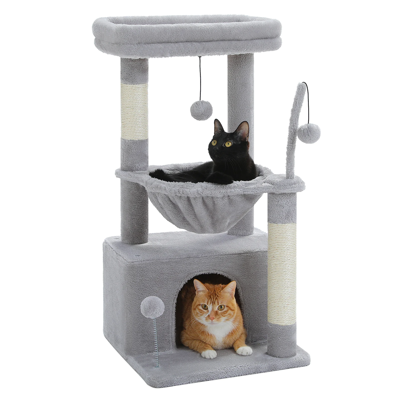 Arbre à Chat gris clair - Hauteur 84cm