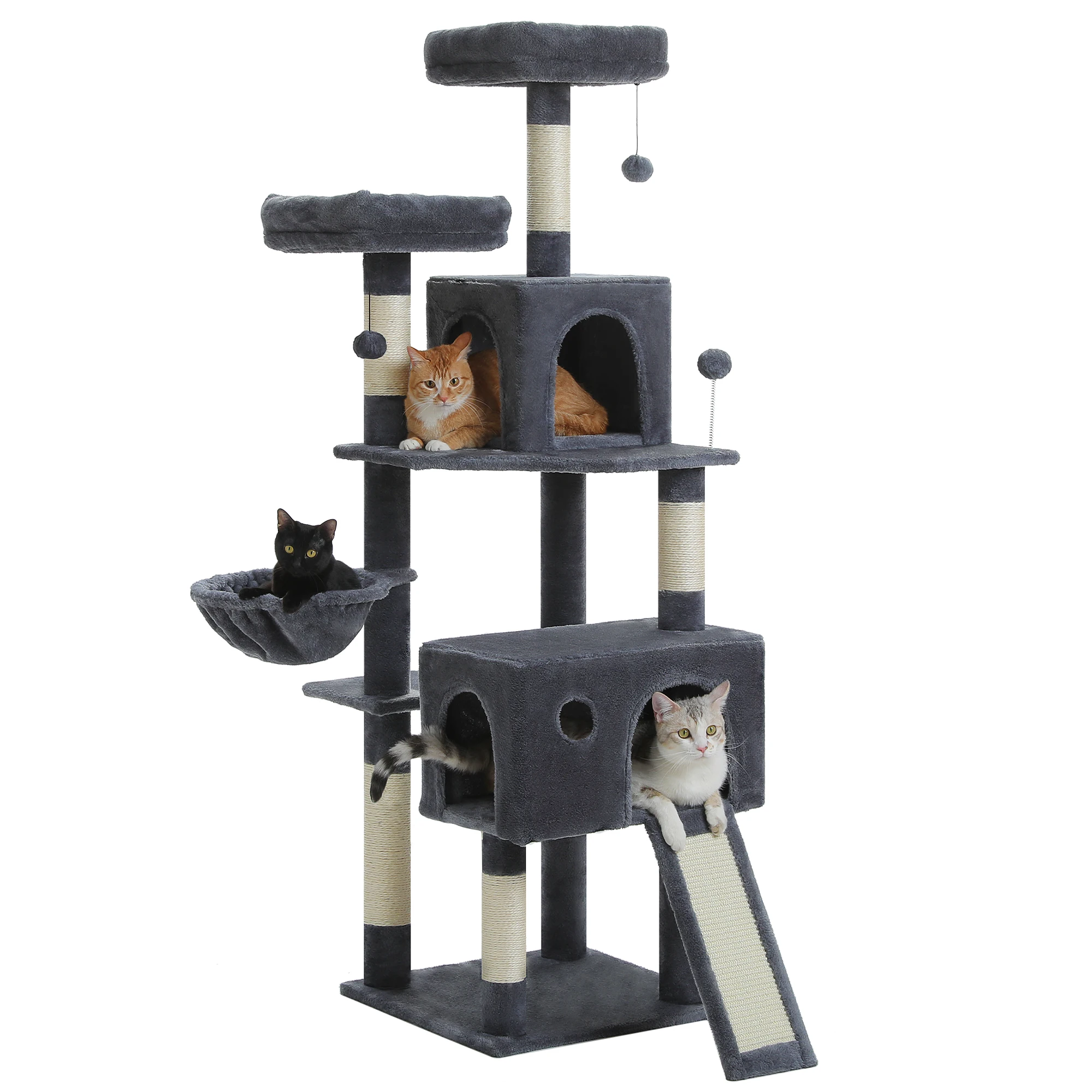 Arbre à Chat gris foncé - Hauteur 162cm