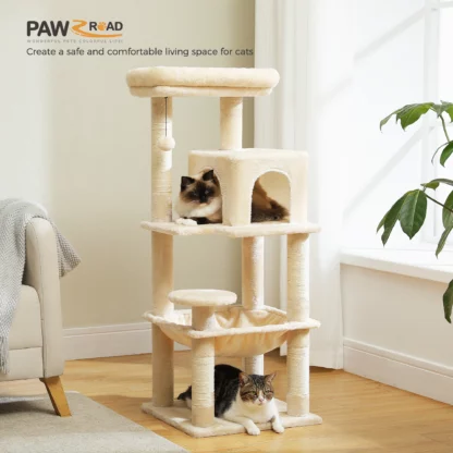 Arbre à Chat beige - Hauteur 116cm – Image 2