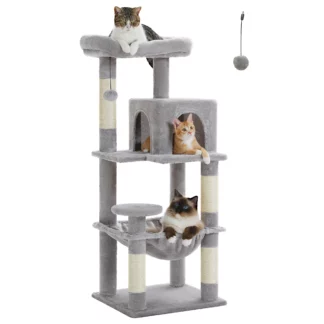 Arbre à Chat gris clair - Hauteur 116cm