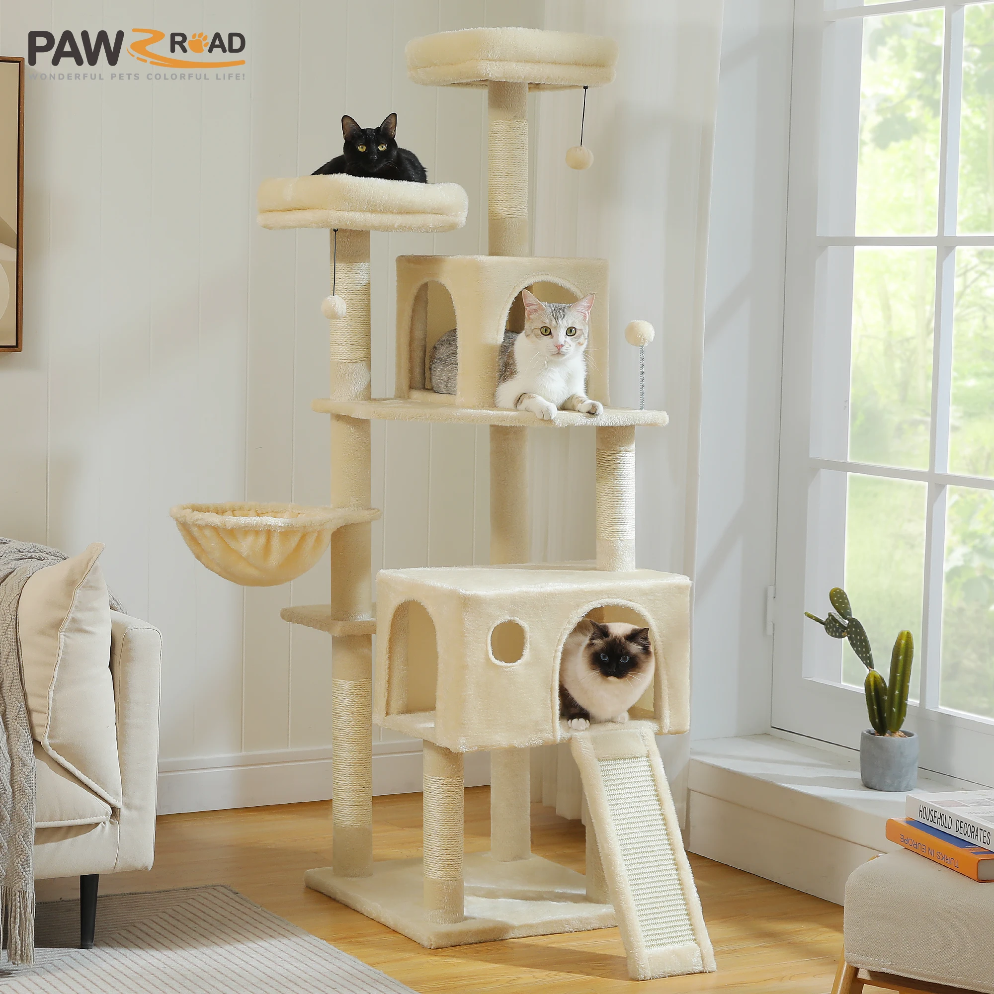 Arbre à Chat gris foncé - Hauteur 162cm – Image 5