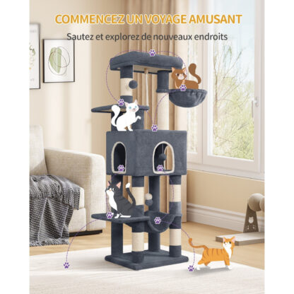 Arbre à Chat gris foncé - Hauteur 149cm – Image 2