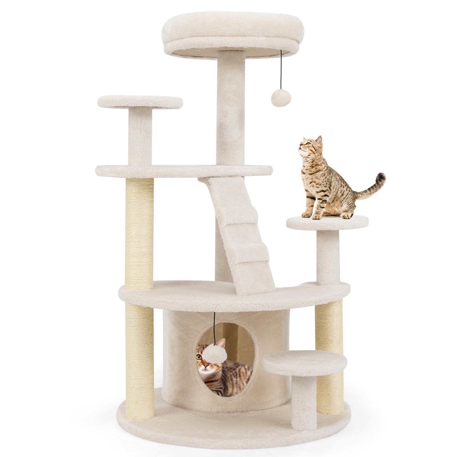 Arbre à Chat blanc - Hauteur 101cm