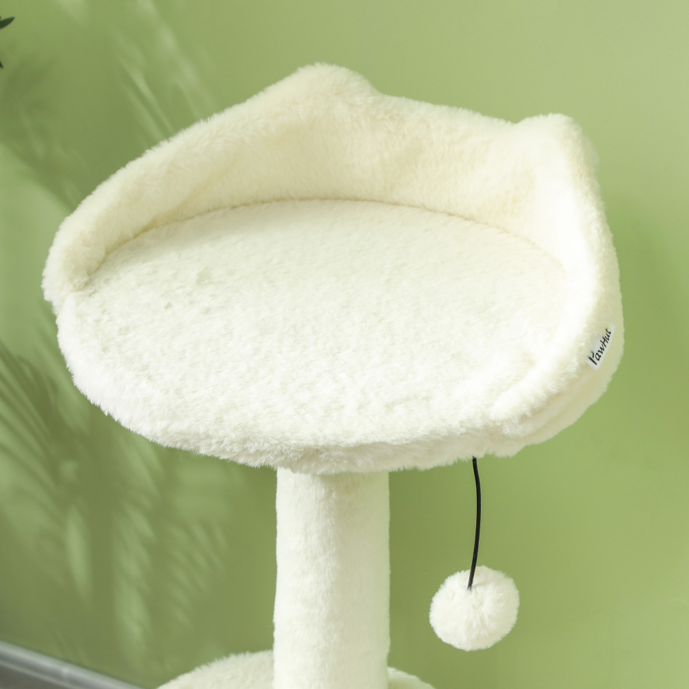 Arbre à Chat blanc en osier design- Hauteur 79cm – Image 7