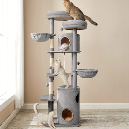 Arbre à Chat gris clair - Hauteur 196cm – Image 2