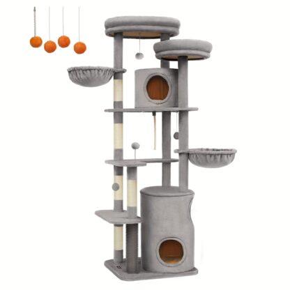Arbre à Chat gris clair - Hauteur 196cm